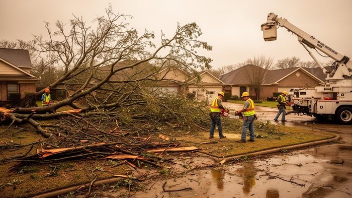 Storm cleanup service in Tampa, Florida