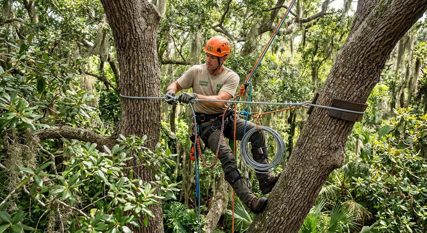 Tree cabling and bracing service in Tampa, Florida